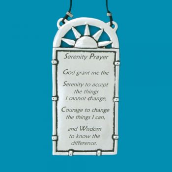 Pewter Serenity Prayer Wall Plaque