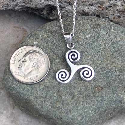 Sterling Silver Triskelion Pendant - Image 2