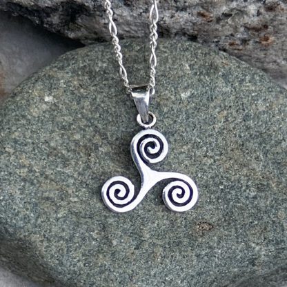 Sterling Silver Triskelion Pendant