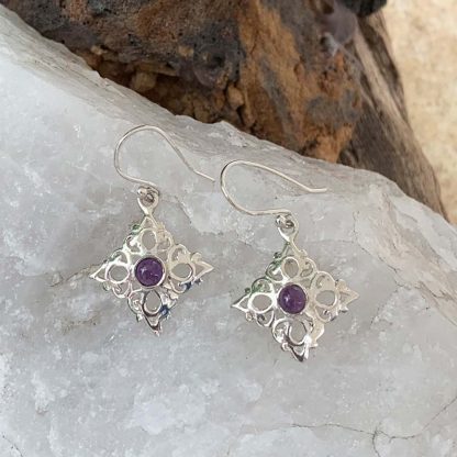 Sterling Silver Amethyst Earrings