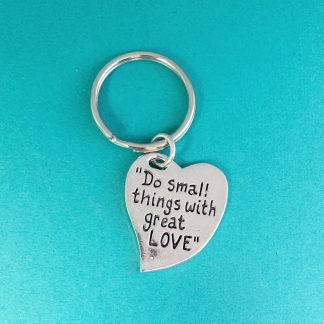 Small Things Pewter Keychain