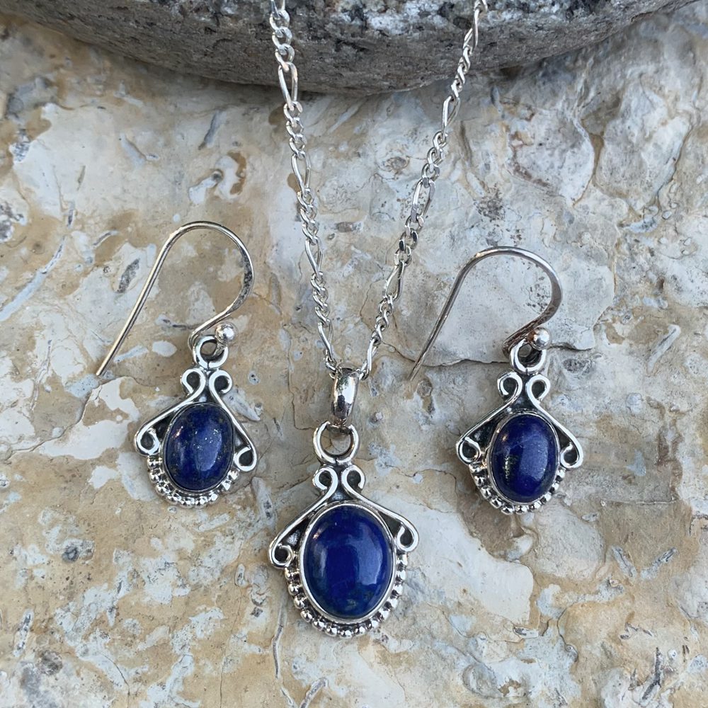 Lapis Lazuli Sterling Set