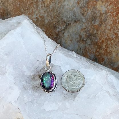 Mystic Topaz Sterling Pendant