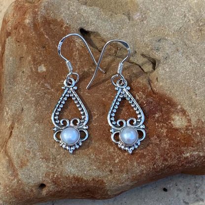 Pearl Sterling Silver Earrings