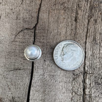 Pearl Sterling Stud Earring