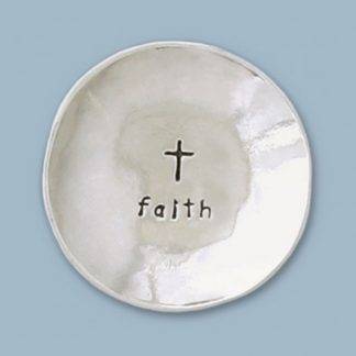 Pewter Faith Charm Bowl