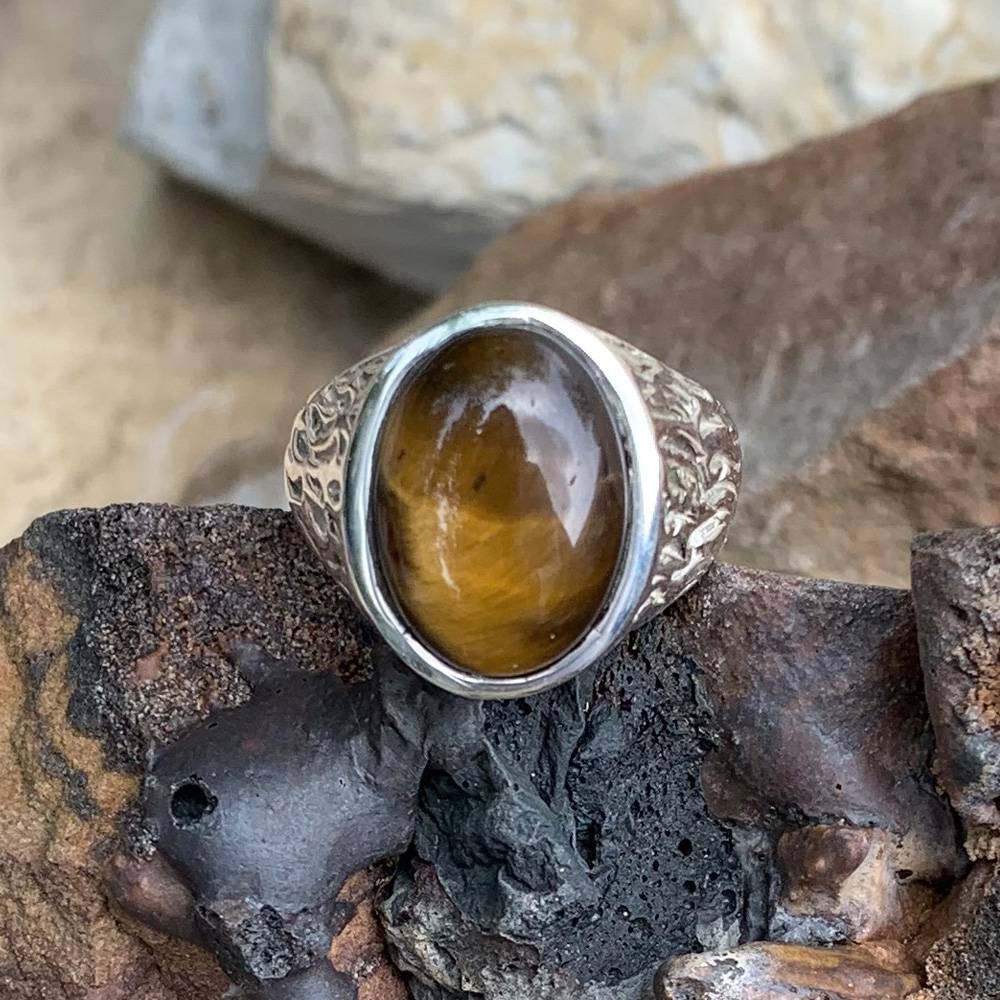 Natural Tiger Eye Rings at Rs 199 | Gemstone Ring in Anand | ID:  2852977605591