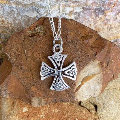 Sterling Canterbury Cross Pendant