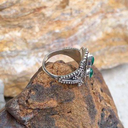 Malachite Sterling Silver Ring