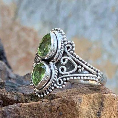 Peridot Sterling Silver Ring