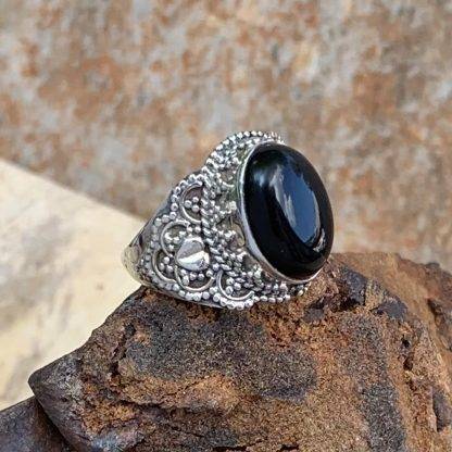 Sterling Black Onyx Ring