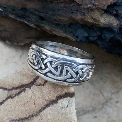 Sterling Celtic Band Ring for Men