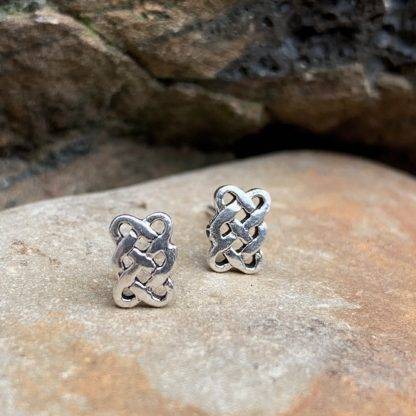 Rectangular Celtic Knot Studs