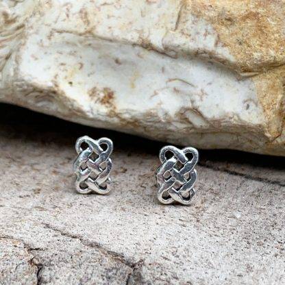 Rectangular Celtic Knot Studs