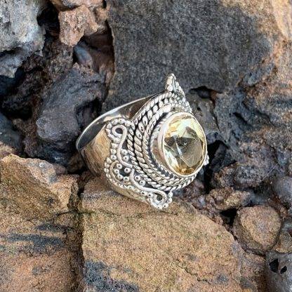 Sterling Silver Citrine Ring