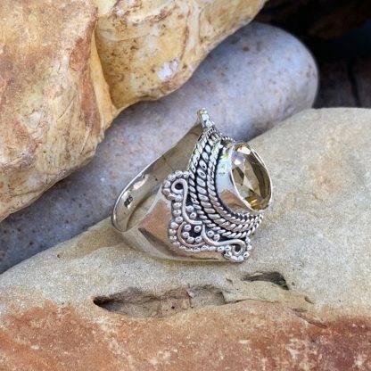 Sterling Silver Citrine Ring