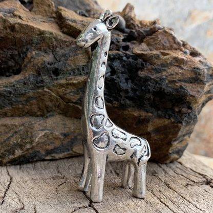 Pewter Giraffe Ring Holder