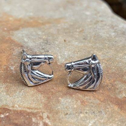 Sterling Horse Head Earrings