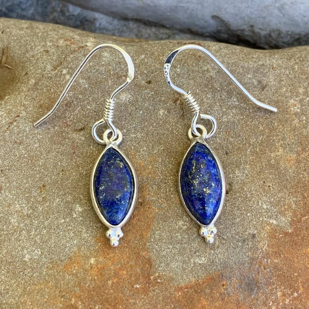 Lapis Marquise Drop Earrings - GLE-Good Living Essentials