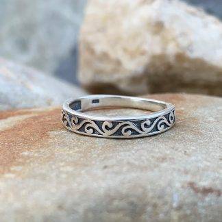 Sterling Silver Oxidized Band