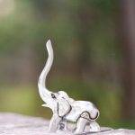 Pewter Elephant Ring Holder