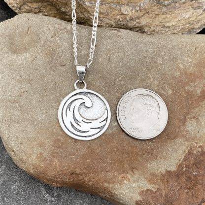 Sterling Silver Wave Pendant