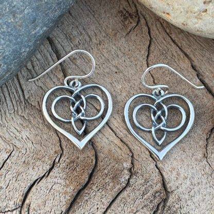 Heart Celtic Knot Earrings