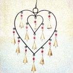 Outdoor Heart Wind Chime