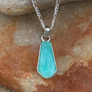 Sterling and Amazonite Pendant