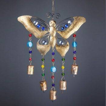 Colorful Butterfly Wind Chime