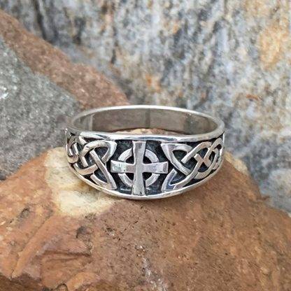 Sterling Celtic Cross Ring