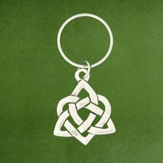 Pewter Celtic Heart Keychain