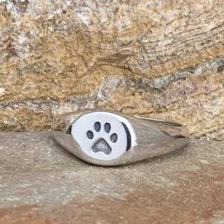 Cat Paw Signet Ring