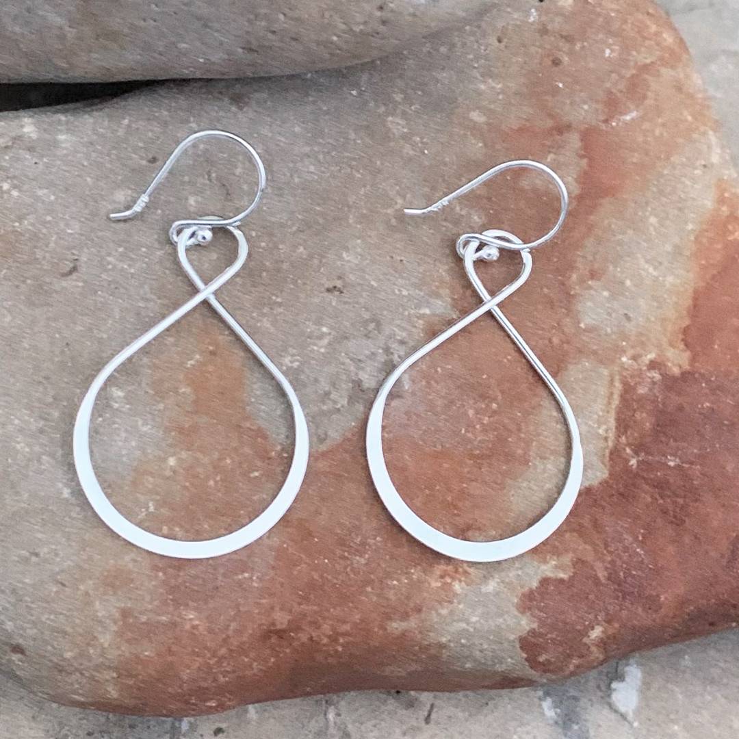 Sterling Large Infinity Earrings - GLE-Good Living Essentials