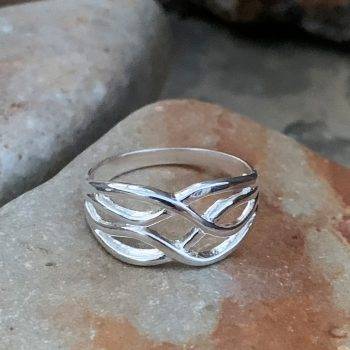 Wave Sterling Silver Ring