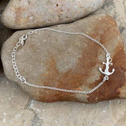 Sterling Silver Anchor Bracelet