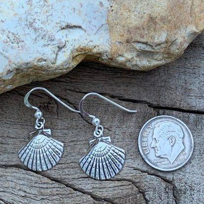 Seashell Sterling Silver Earrings