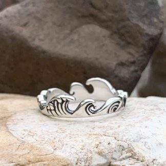 Beach Waves Sterling Silver Ring