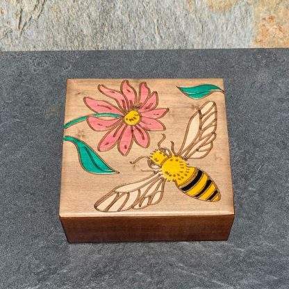 Bumblebee & Pink Daisy Box