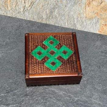 Green Celtic Knot Handcrafted Box