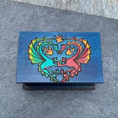 Secret Locking Box Blue Dragons S
