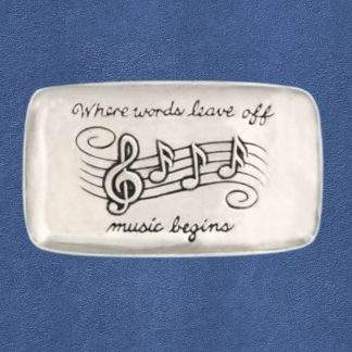 Music Lovers Pewter Tray