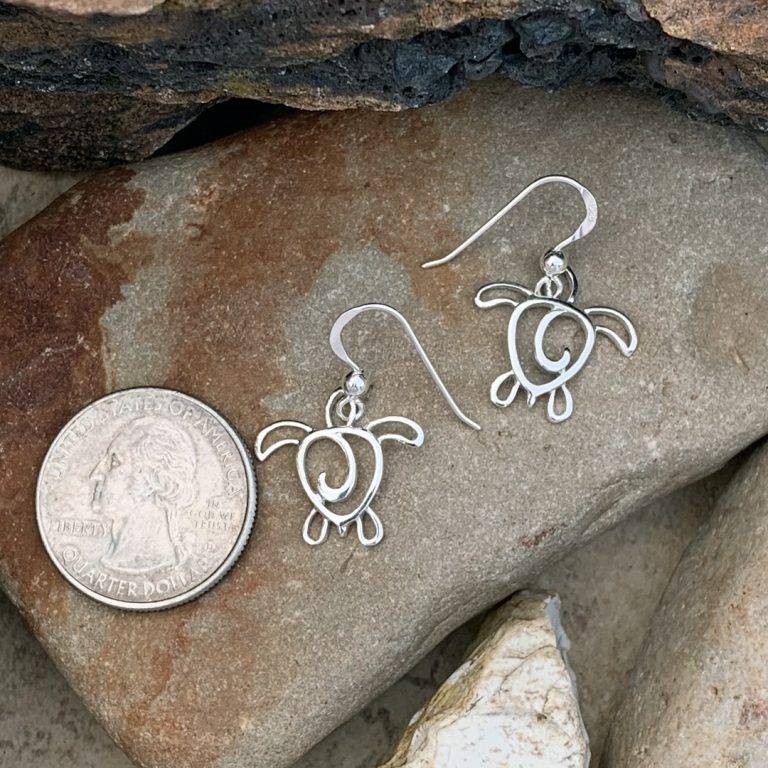 Sea Turtle Silhouette Earrings - GLE-Good Living Essentials