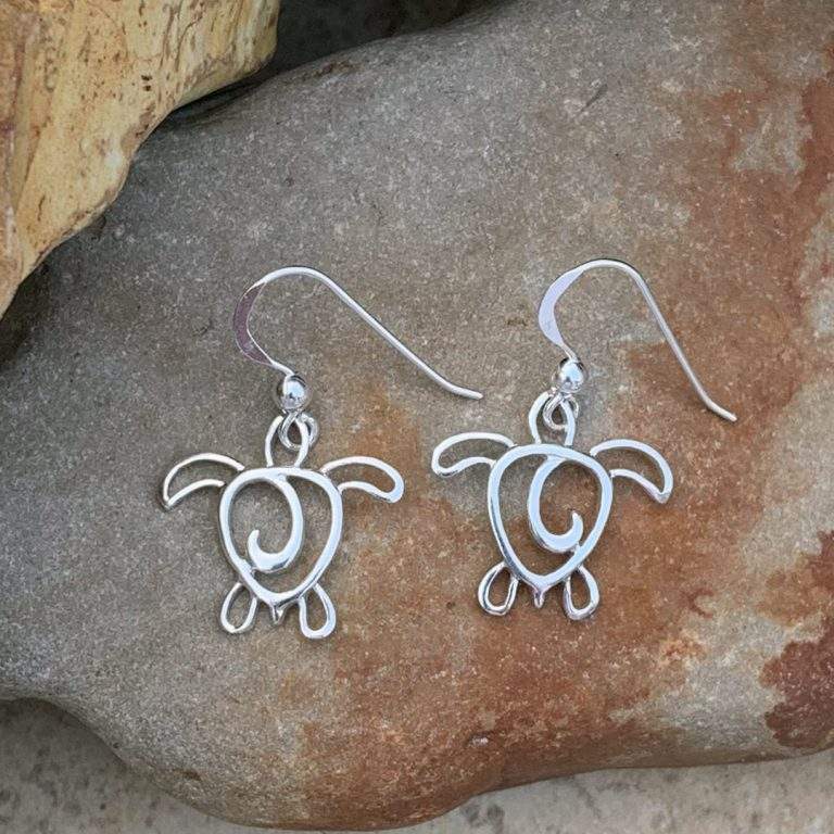 Sea Turtle Silhouette Earrings - GLE-Good Living Essentials