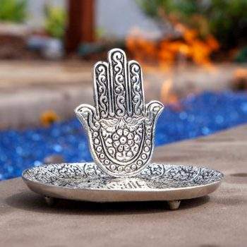 Aluminum Hamsa Hand Incense Burner