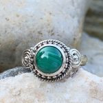 Malachite & Sterling Ring