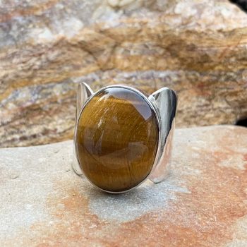Tigers Eye Band Ring