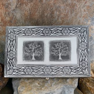 Hammered Tin Celtic-Trees Box