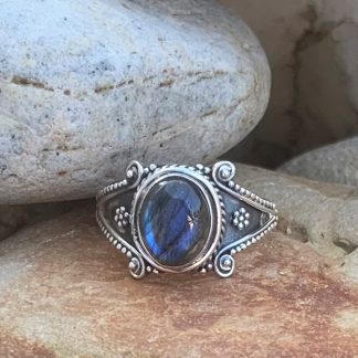 Sterling Silver Labradorite Ring