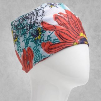 Infinity Bandana with Red Flower